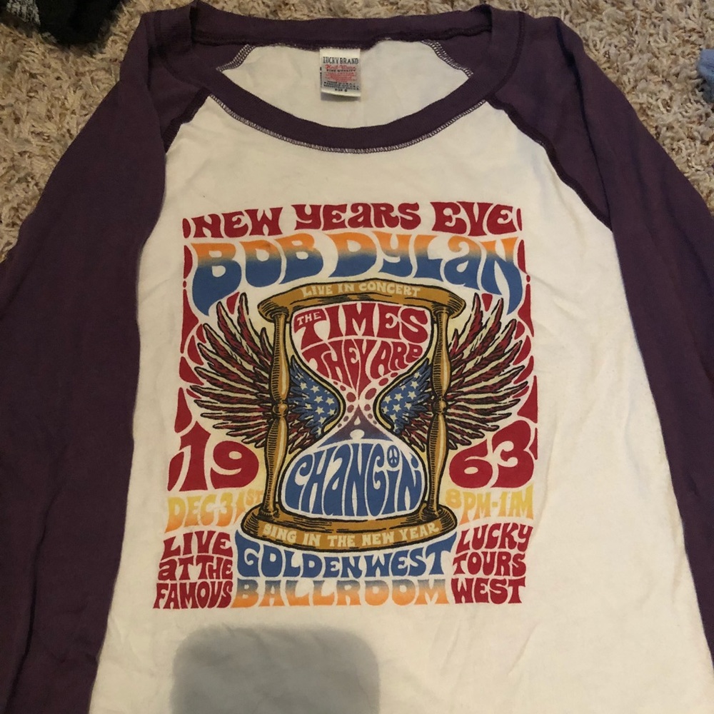Lucky Brand Bob Dylan Baseball tee